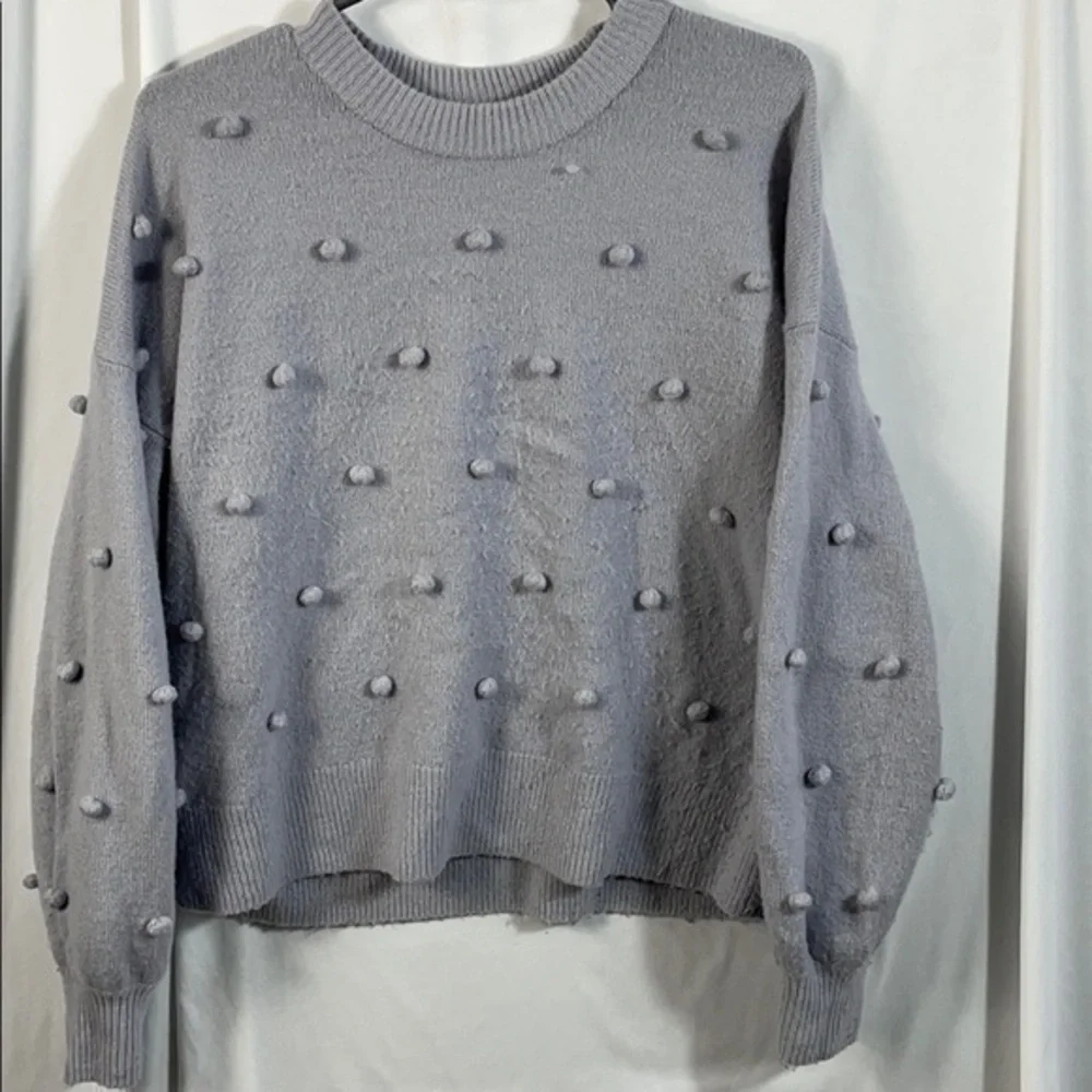 Madewell Brockton Bobble Sweater in Coziest Yarn S